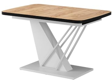 Vicco Esstisch Fenaro, Goldkraft Eiche/Weiß, 120 x 80 cm ausziehbar