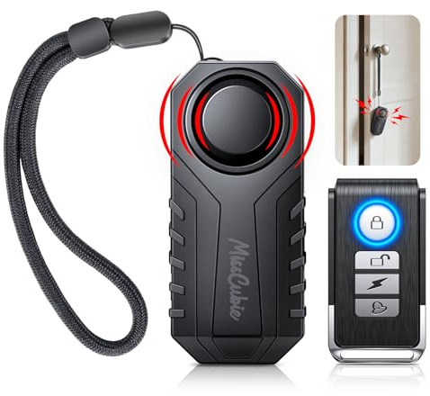 Türgriff Alarm, Türalarme für Heimsicherheit & Diebstahlschutz mit 113dB Vibration ausgelöste tragbare Alarme - perfekt für Kinder, Kleinkind, Ältere, Hotel, Reisen, Schlafzimmer