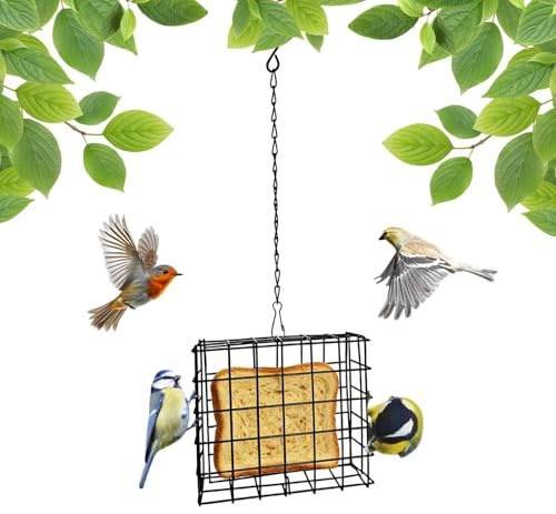 Futterstation für Vögel, wiederverwendbar, für Vogelbeobachtung und Ornithologie, Futterstation mit Fettfutter für Vögel | zum Anziehen von Kolibris auf Balkon, Terrasse und in Räumen