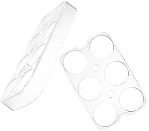 SWOOMEY Portauova 2 Pezzi da 6 e 8 Posti in Silicone Antiscivolo Contenitore Organizzatore per Uova da Frigo Capacità per Conservazione Sicura