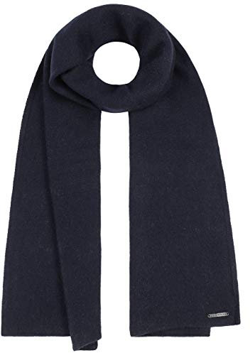 Stetson Cashmere Wool Strickschal - Schal Damen/Herren - Winterschal - Wollschal aus 100% Kaschmir - Kaschmirschal Herbst/Winter dunkelblau One Size