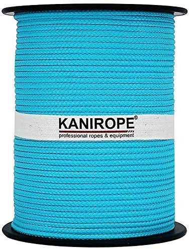 Kanirope® PP Seil Polypropylenseil MULTIBRAID 5mm 100m Farbe Türkis (0509) 16x geflochten