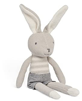 Jollein 037-001-65366 Stofftier Kuscheltier Hase Kaninchen Junge Joey grau 50 cm
