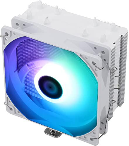 Thermalright Assassin X 120 SE White CPU Air Cooler, 4 Heat Pipes, TL-C12C PWM Quiet Fan CPU Cooler con rodamiento S-FDB, para AMD AM4 AM5/Intel LAG 1700/1150/1151/1200