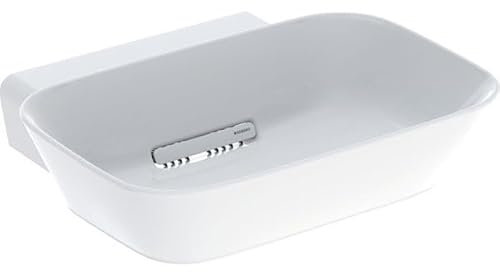 Geberit ONE Aufsatzwaschtisch Schalenform, Abgang horizontal, weiß, 50x15,4x42,5cm, 505.05; Ausführung: ohne Hahnloch