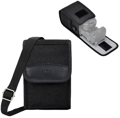 KIWIFOTOS Compact Camera Sling Bag for Fujifilm X100VI X100V Travel Pouch Case,Small Camera Shoulder Bag for Leica SOFORT2/Nikon Z30 Digital Camera,for Canon PowerShot V1 Camera Case 150 x 90 x 90mm