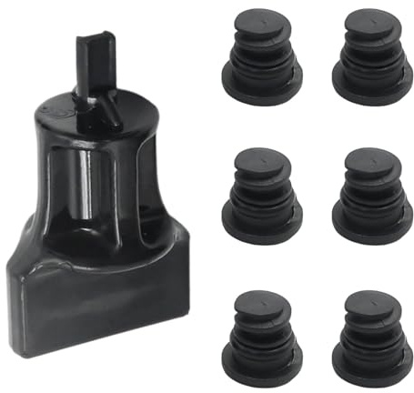 JUUDDENPARTS 6Pcs 06L103801 Oil Drain Plugs with Oil Drain Plug Removal Tool, Replacement for A-U-D-I A3 2015 2016 2017 2018 A4 2017 2018 Replacement for Golf Passat