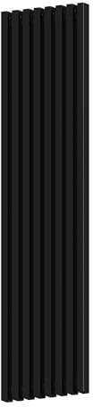 Dallas Dekorativer Heizkörper H1400 L380, Schwarz