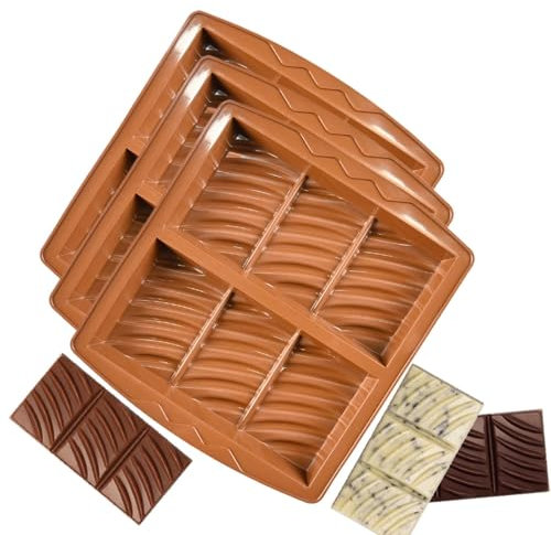 Moldes para dulces, moldes para barras de silicona para chocolates, molde para mantequilla y pudín de tarta de queso, molde de chocolate de silicona profunda, moldes para dulces de silicona de grado a