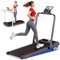 Vannect Cinta de Correr Plegable, 9% Inclinación Cinta de Andar con Dual Pantalla LED, 2.75 HP Walking Pad con Control Remoto Magnético, 12KM/H, App & Bluetooth, Capacidad 150Kg