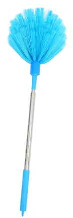 JECOMPRIS Plumeau Télescopique en Plastique pour Nettoyage de Toiture et Plafonds Hauts, Brosse Extensible Polyvalente pour Enlever Toiles D'araignée et Poussière, Usage Domestique