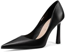 QUEEN HELENA Décolleté con Tacco Alto Scarpe Eleganti Donna K4018 (Nero Pu, Sistema Taglie Calzature EU, Adulto, Donna, Numero, Media, 37)