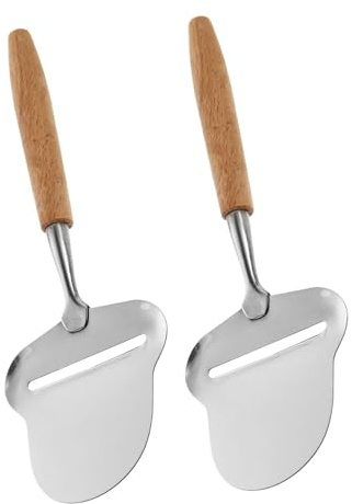 CIYODO Outil à Fromage En Acier Inoxydable 2 Pièces Avec Manche En Bois, Râpe à Fromage Manuelle Antidérapante, Trancheuse à Truffes Lame Lisse, Ustensiles Cuisine Cuisine Maison Et Pâtisserie