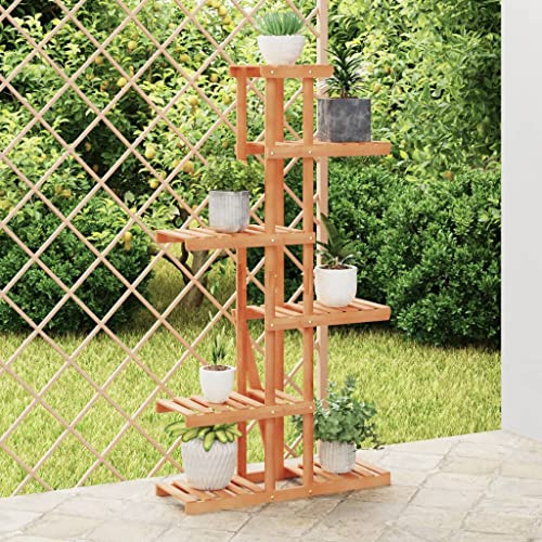 KTHLBRH Holz Blumenständer aus Tannenholz Pflanzenregal mit Wandhalterung für Zimmerpflanzen Deko Blumenbank für Balkon Terrasse Wohnzimmer