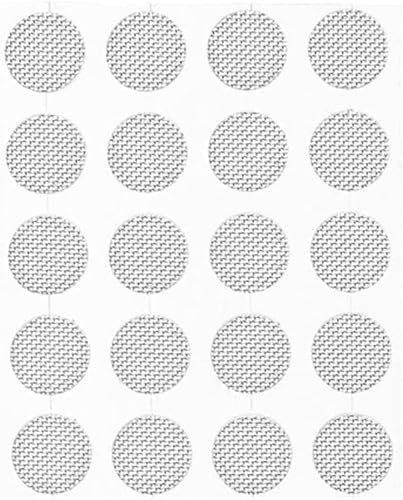 Mooff 20-Pack Stainless Steel Earbud Filters - 4mm Mesh Replacement for in-Ear Headphones, Anti-Dust and Sweat-Resistant Earphone Accessories (Silver)