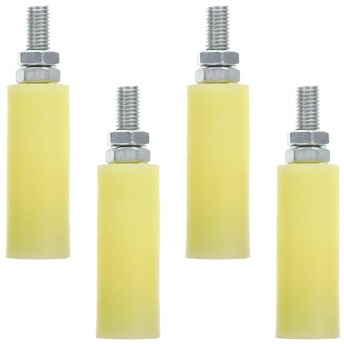 ELAYARD Rulli Guida per Cancelli Scorrevoli in Nylon 30X80 MM Set da 4 Pezzi Rulli per Recinzioni e Porte Scorrevoli da Cortile Accessori Supporto per Cancelli Avvolgibili e Tapparelle
