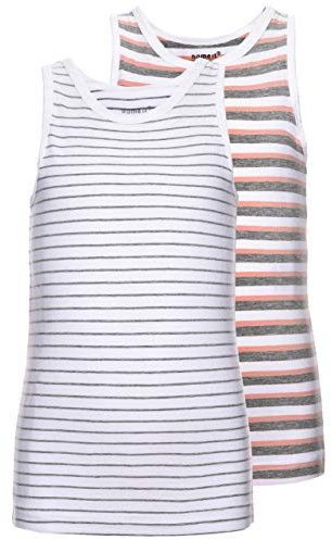 NAME IT Mädchen Tank-Tops gestreift im Doppelpack 98