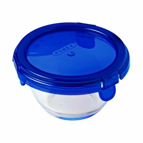 Pyrex - Cook & go – runde Glasdose mit Deckel 0,2 l/Ø 11 cm – Kochen Sie im Ofen, lagern und mitnehmen