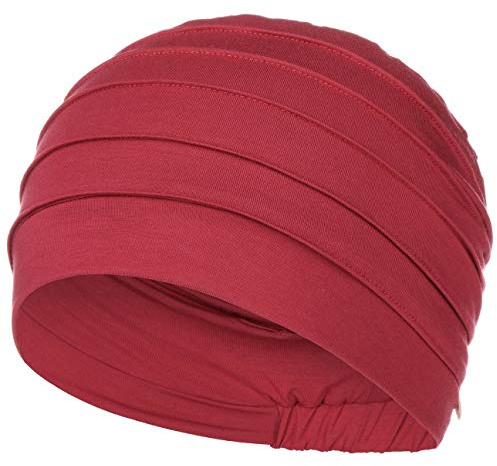 Christine Headwear Christine Headwear - Turbante in bambù, Colore: Rosso, 55-61 EU, Colore: Rosso, 55-61