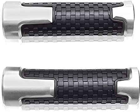 22mm 7/8'' Motorrad Lenkergriffe Griff Griffgummis Für Z125 Z250 Z300 Z400 Z650 Z750 Z800 Z900 Z900RS Z1000 Silber