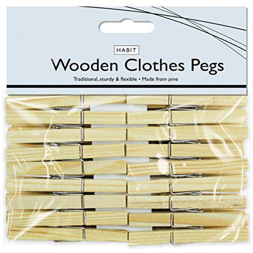 120 x WOODEN Pegs Heavy Duty Pine Clothes Laundry Washing Line Airer Dryer Wind Air Vibrant Sun Sunshine UK FREE P&P