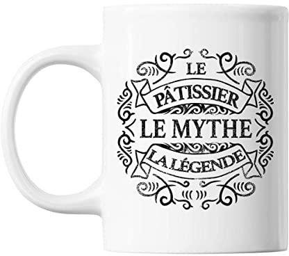 Planetee Mug Pâtissier Le Mythe la Légende blanc