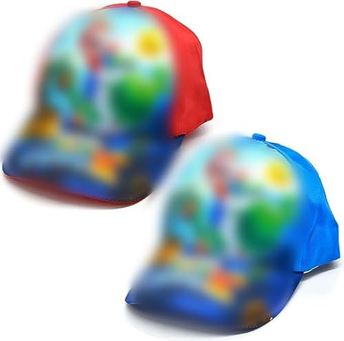 Miotlsy Baseball Cap Kinder 2er Set Snapback Cap Kinder Jungen Sonnenschutz Set Sonnenhut Basecap Kappe Trendige Baseballkappe Kinder-Geburtstag Schule Sport Sonnenschutz