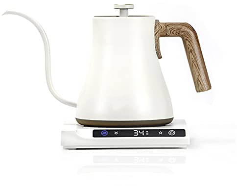 Hervidor con control de temperatura, Hervidor eléctrico inteligente de temperatura constante, Cafetera de cuello de cisne, Hervidor con control de temperatura de acero inoxidable,B