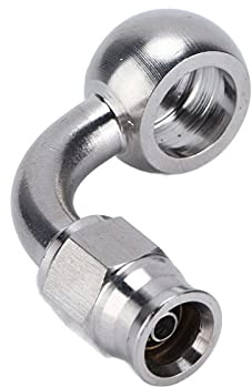Banjo Eye Brake Hose Fitting Adapter Rostfreier Stahl 90 Grad Auto Bremsleitung Verbinder Präzisionsgefertigt für Zuverlässige Leistung im Automobilbereich Kompatibel mit Gängigen