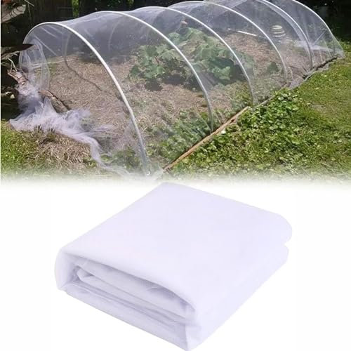 Rete di Protezione da Insetti a Maglia Fine, Rete Anti Insetti e Anti Uccelli per Orto Giardino, Rete Antinsetto per Frutta Fiori Piante Colture Serre, Bianca (Taglia : 4x10m)