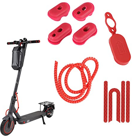 Fututech Kit de accesorios de protección para Xiaomi M365 1S Lite Essential MI3 M365 Pro Pro2 - Funda protectora para Scooter eléctrico (rojo)