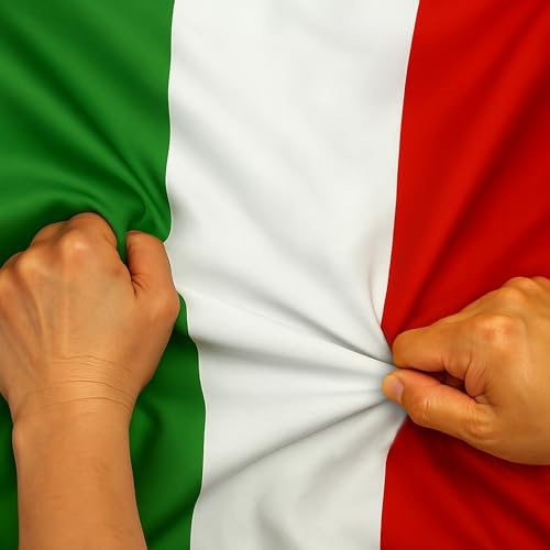 Anley reißfeste Technologie, doppelseitig, 3-lagig, Italien-Flagge, 3 x 5 Fuß – lebendige Farbe, Segeltuchkopf und knitterfest – die stärkste, längste italienische Flagge, 3 x 5 Fuß