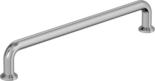 Amerock BP3738126 Schrankgriff, polierter Chrom, 160 mm, Schrankgriff, Faktor, Schubladenzug, Küchenschrankgriff, Möbelbeschläge