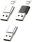 Adaptateur USB C vers USB Chargeur Rapide(Lot de 3) Accessoire Prise USBC Cable USB A Secteur Adapter Compatible pour Samsung Huawei Xiaomi Redmi Iphone Apple Embout Charge Cordon Convertisseur