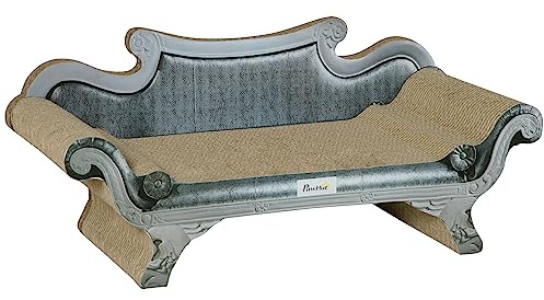 PawHut 60cm Cat Scratching Board with Catnip, Cardboard Scratcher Lounger