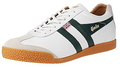 Gola Harrier Elite 2 Trainer - Herren Sneaker - White-Dark-Green
