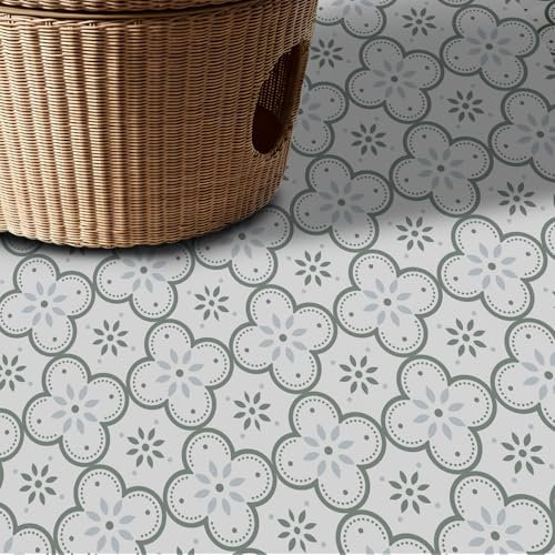 Alwayspon Vinyl Flooring Self Adhesive Floor Tiles Sticker Peel and Stick Vinyl Flooring Planks for Kitchen Living Rooms and Bathroom Floor, Blue