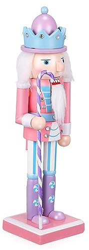 Zerodeko Soldatino Schiaccianoci Natale in Legno Ornamento Decorazione da Tavolo Figura Natalizia Classica