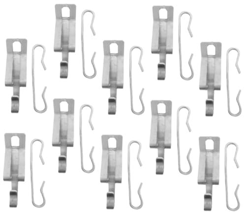 Lurrose 20 Clips en Aluminium Légers et Résistants pour Câbles Chauffants, Fixations pour Gouttières Extérieures, Kit de 20 Pièces pour Installation Facile et Solide