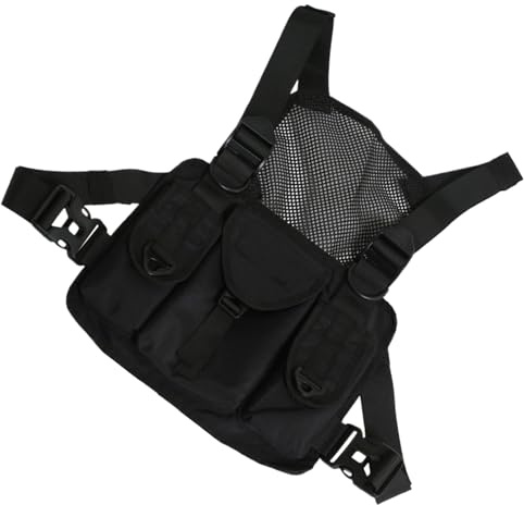 Running Vest Phone Holder - Outdoor Running Chest Bag | Running Vest Running Backpacks | Motorcycle Chest Bag | Adjustable Shoulder Straps Multiple Pockets for Hiking Cycling Camping Climbing Running