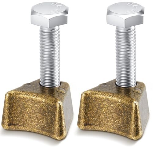 MorningRo 2 Pcs Pool Ladder Anchors Bronze Wedge Assembly Swimming Pool Stair Rail Anchor with Bolt Compatible with Perma Cast 3, 4 Hand Rail Anchors Sockets Ladder Parts Brackets