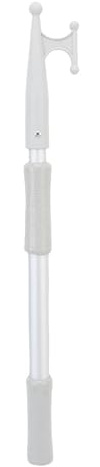 Sorandy Telescoping Boat Hook Pole Aluminum Telescopic Boat Hook with Non Slip Foam Handle for Docking Undocking Assistance Buoyant Threaded Connection 66.3-99.7cm