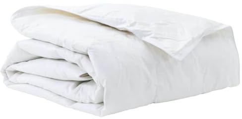 vidaXL Edredón 140 x 220 cm Pluma, Dejado edredón, Juego Moderno, Material Transpirable, Lujo en tu Cama, Quilt Ligero, Mezcla de algodón, Manta cálida