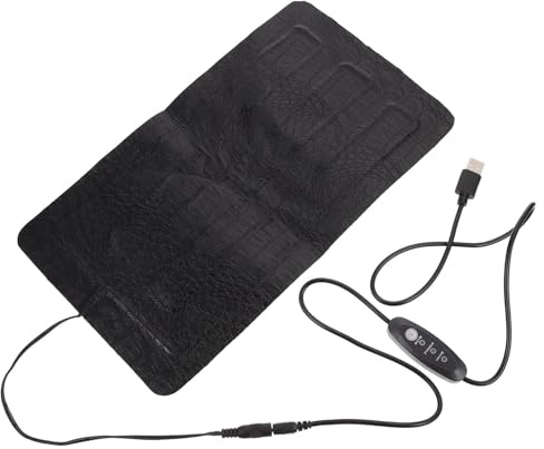 ORFOFE Reptilien Heizkissen USB Beheizte Matte Aus Kunstleder 33x18cm Für Kleine Haustiere Wärmepad Mit 3 Temperaturstufen Für Terrarium Und Reptilienpflege