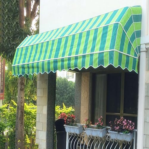 Tenda da sole a scomparsa per porte e finestre, impermeabile, manuale, parasole e riparo, per giardino, portico, bar, protezione esterna