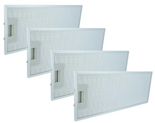 vhbw 4 x filter metallfettfilter ersättning för Siemens 00352813 för köksfläkt, metall