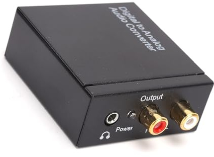 aqxreight Adattatore da 3,5 Mm Convertitore Ottico Digitale da Coassiale Ad Analogico LR per Commutazione Professionale Domestica Convertitore Coassiale in Grado AudioDigitale (Host + cavo USB +