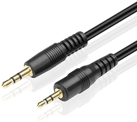 TNP 2.5mm to 3.5mm Adapter Cable (6FT) - Bi-Directional Male to Male 2.5 to 3.5 Subminiature Stereo Audio Jack Extension Converter Cable Gold Plated Headset Headphone AUX Connector Wire Cord Plug