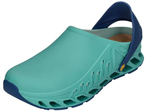 Scholl Evoflex, Scarpe da lavoro per settore medico Unisex - Adulto, Smeraldo Blu Navy, 43 EU