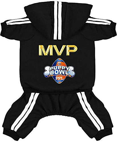 Hund Hoodies Hund Kleidung 4 Beine Overall Fußball MVP Fleece Pullover Winter Sweat Shirt Warme Baumwolle Hoodie für Kleinen Hund Mittel Große Hund